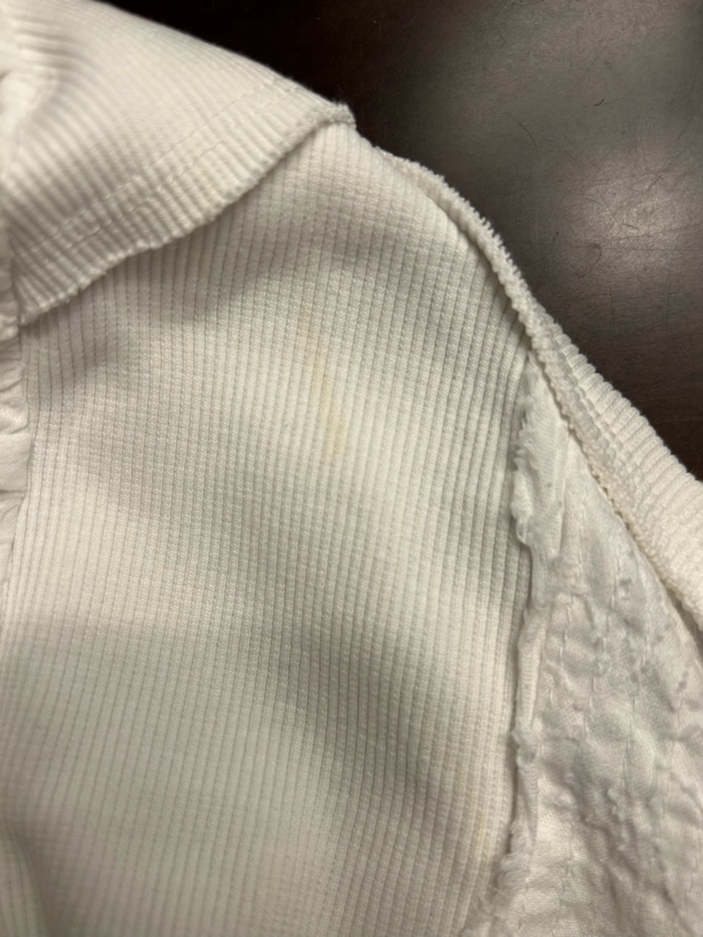 Pilcro White Puff-Sleeve Button Front Top - Picture 9 of 13